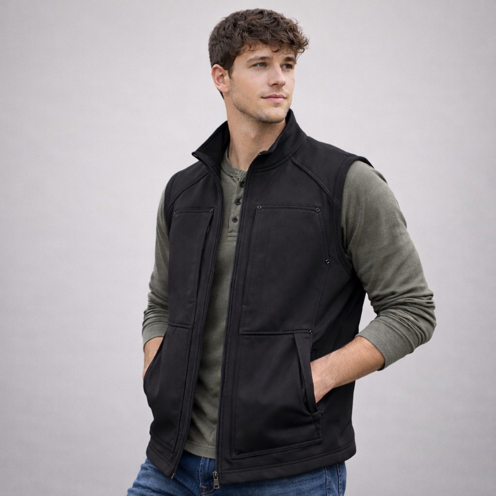 Duluth Trading Co Black Vest for Men